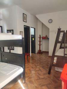 Postel nebo postele na pokoji v ubytování Cabaña 41, aldea Doradal Santorini Colombiano