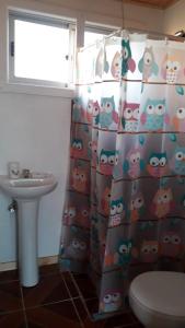 Koupelna v ubytování Cabaña ecológica + 14 fotografií