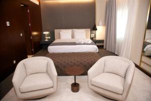Postel nebo postele na pokoji v ubytování Hotel Continental Horizonte