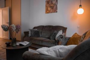 Zona de estar de Historical City Center Apartment Zalgiris Arena