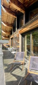 Fotografie z fotogalerie ubytování Chalet le petit Nicolas, jacuzzi, vue Mont Blanc v destinaci Chamonix-Mont-Blanc