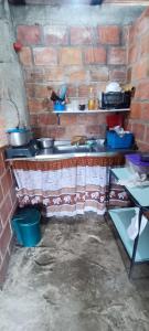 Nhà bếp/bếp nhỏ tại Casa campó