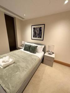 Krevet ili kreveti u jedinici u objektu Luxury 2BR Apt at C House Near Buckingham Palace