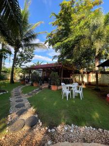 Kebun di luar Majestuosa villa en Pedro Brand