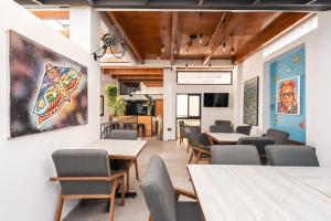 Lounge nebo bar v ubytování Hostal Juarez