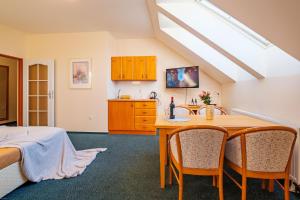 Eldhús eða eldhúskrókur á Hotel Orličan