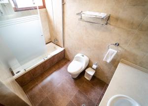 Koupelna v ubytování Hotel Ficoa