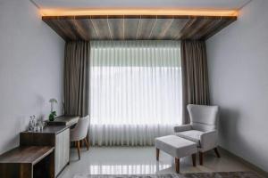 Χώρος καθιστικού στο Forest Hills Hotel