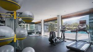 Fitness centrum a/nebo fitness zařízení v ubytování Forest Hills Hotel