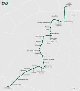 un mapa de la línea de metro de Melbourne en IMPRIMERIE en Saint-Denis