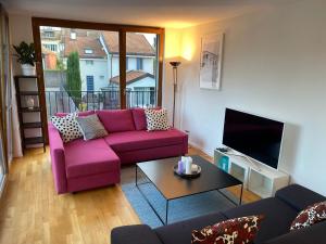Posezení v ubytování Le Onze Soixante Six Duplex très ensoleillé