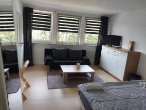 Χώρος καθιστικού στο Ferienwohnung Vorländer
