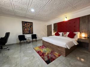 Letto o letti in una camera di UrbaN RootZ