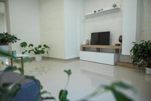 TV a/nebo společenská místnost v ubytování L'albero di Giada