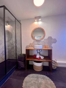 Ванна кімната в Casa Del Sol - T2 - Grande Terrasse - Coeur du Bassin - Port Teich à 5'