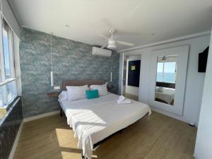 Säng eller sängar i ett rum på Duplex Bonaire Playa de Gandia a 1ra linea