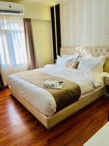 Cama o camas de una habitación en Hotel Amayra