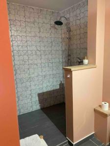 Charmant appartement lové dans un vieux mas avec piscine et jacuzzi 욕실