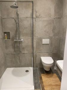 Koupelna v ubytování Wein4tel-Apartments