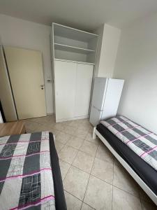 Postel nebo postele na pokoji v ubytování Ubytování Pardubice Trnová