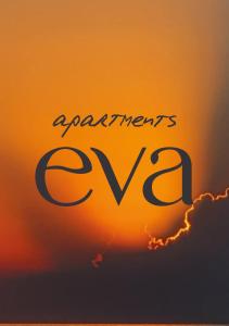 a picture of the words agreements cvg in front of a sunset at Apartments Eva in Umag