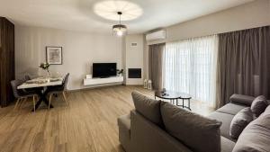 TV a/nebo společenská místnost v ubytování V&P House Meteora