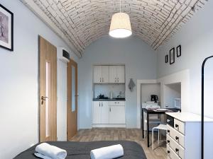 Kuchyň nebo kuchyňský kout v ubytování ELSO apartments + 37 fotografií