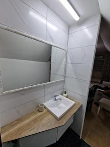 Koupelna v ubytování Apartman Kruna