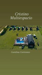 an aerial view of a park with a group of tents at Cristino Multiespacio in Goya