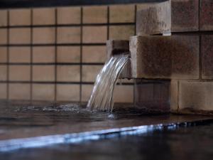 a water fountain with water coming out of it at Tabist Hotel Yamashiro Onsen in Kofu
