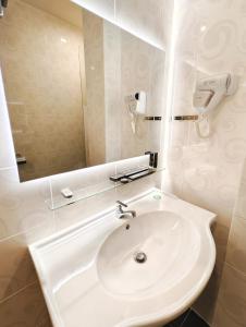 Koupelna v ubytování Hotel Meliden