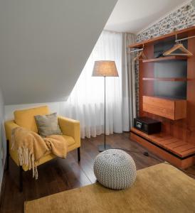 Posezení v ubytování 4 Elements Apartments