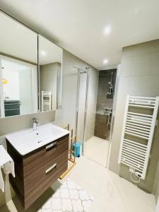 Ένα μπάνιο στο Lux 1 bedroom Flat in Center with Parking&Terrace-5