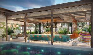 בריכת השחייה שנמצאת ב-Canopy By Hilton Seychelles או באזור