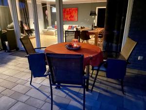 Posezení v ubytování Ferienwohnung Ricke