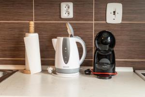 Príslušenstvo na prípravu kávy alebo čaju v ubytovaní Apartmány Olešnice