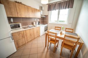 Kuchyňa alebo kuchynka v ubytovaní Apartmány Olešnice