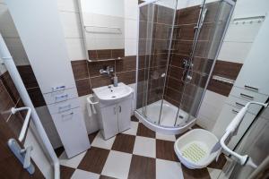 Kúpeľňa v ubytovaní Apartmány Olešnice
