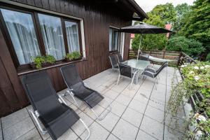 Balkón alebo terasa v ubytovaní Apartmány Olešnice