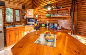 Kuchyň nebo kuchyňský kout v ubytování Under Milkwood Resort
