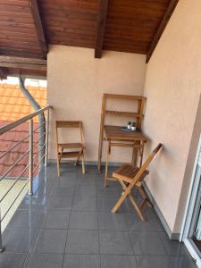 Balkón nebo terasa v ubytování Apartman Magnolia