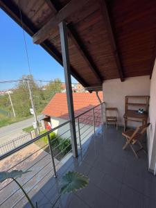 Balkón nebo terasa v ubytování Apartman Magnolia