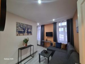 TV a/nebo společenská místnost v ubytování Liege