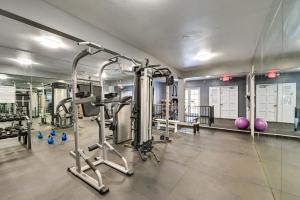a gym with treadmills and machines in a room at San Diego Condo Pool Access, 8 Mi to Downtown in San Diego