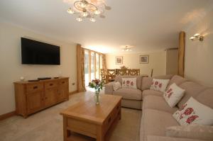 A seating area at Poet's Barn 
