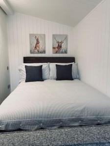 Postel nebo postele na pokoji v ubytování West Highland Snug