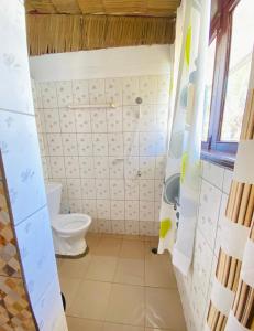 Vonios kambarys apgyvendinimo įstaigoje Le Dona Kribi