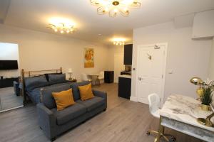 Η κουζίνα ή μικρή κουζίνα στο Luxury Studio Flat In London