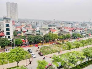 a view of a city with people walking around a street at Sao Mai Hotel - 35 Cổ Linh- by Bay Luxury 
