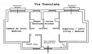 un diagrama esquemático de una clínica en Rome Open City Home en Roma